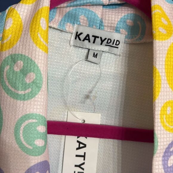 Katydid Happy Face Graphic Robe Size M NWT - Picture 3 of 3